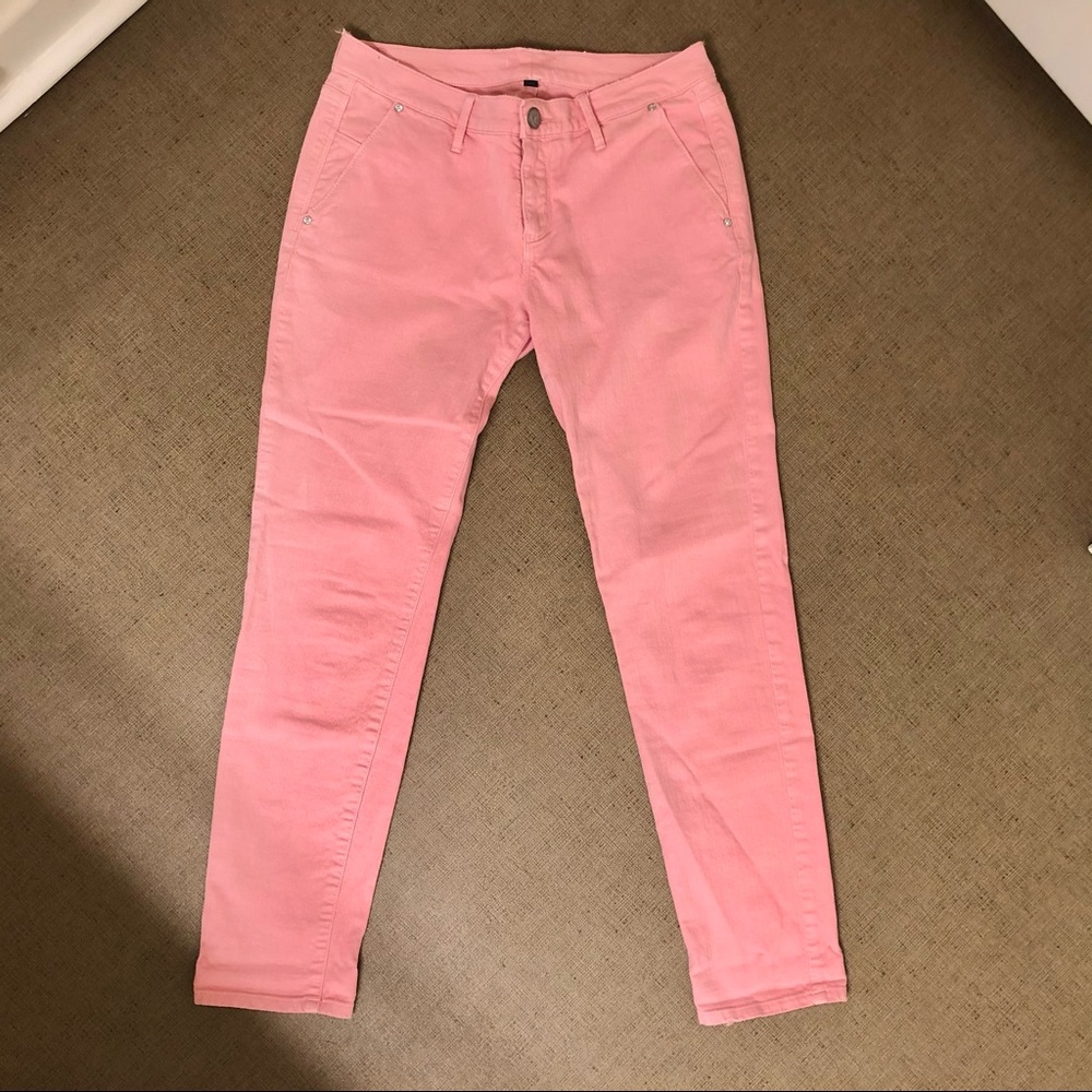 Juicy Couture Pink Denim Relaxed Skinny Jeans